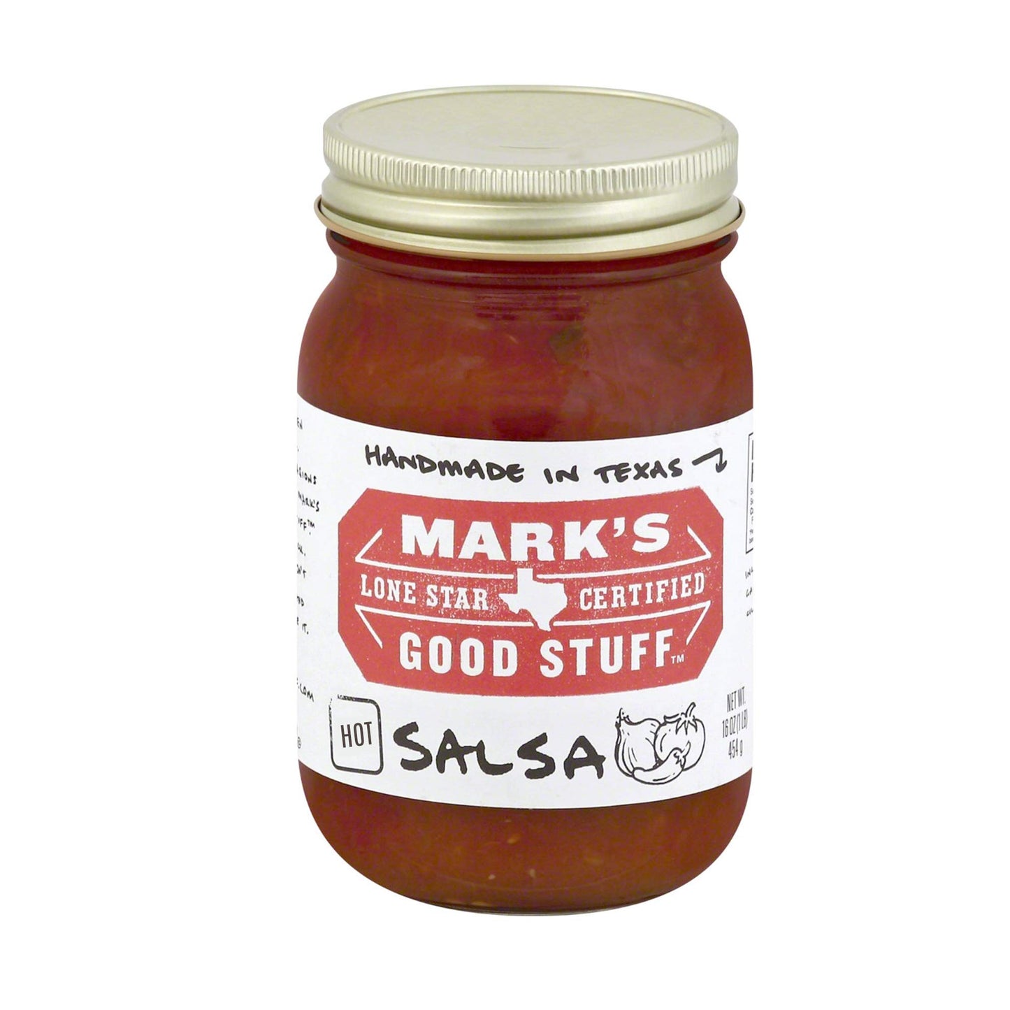 Mark'S Lone Star Certified Good Stuff Salsa 16Oz Jar (Pack Of 3) (Choose Flavor Below) (Original - Hot)
