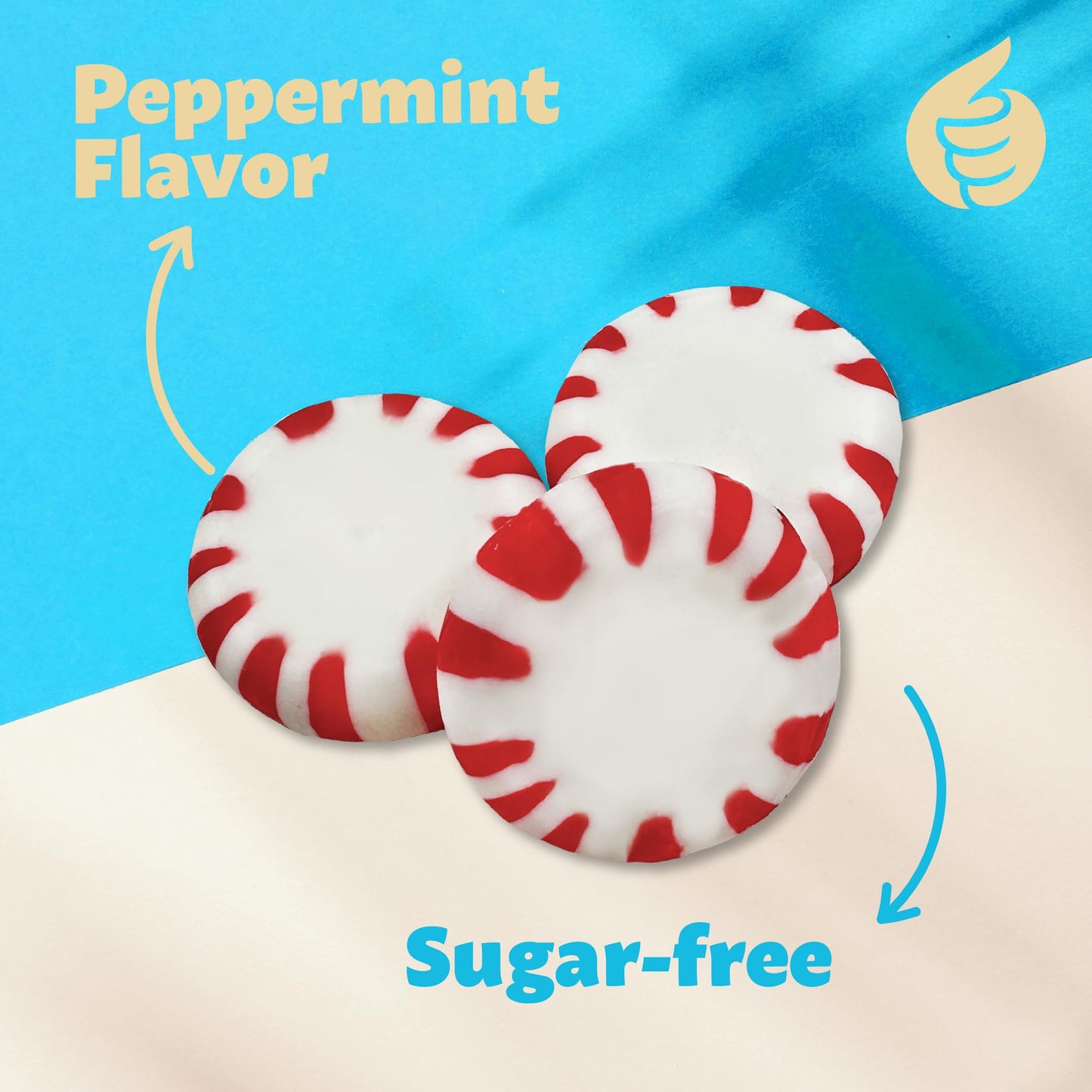 Sugar-Free Starlight Mints | 1-Pound Pack | Peppermint Hard Candy (Pack of 2)