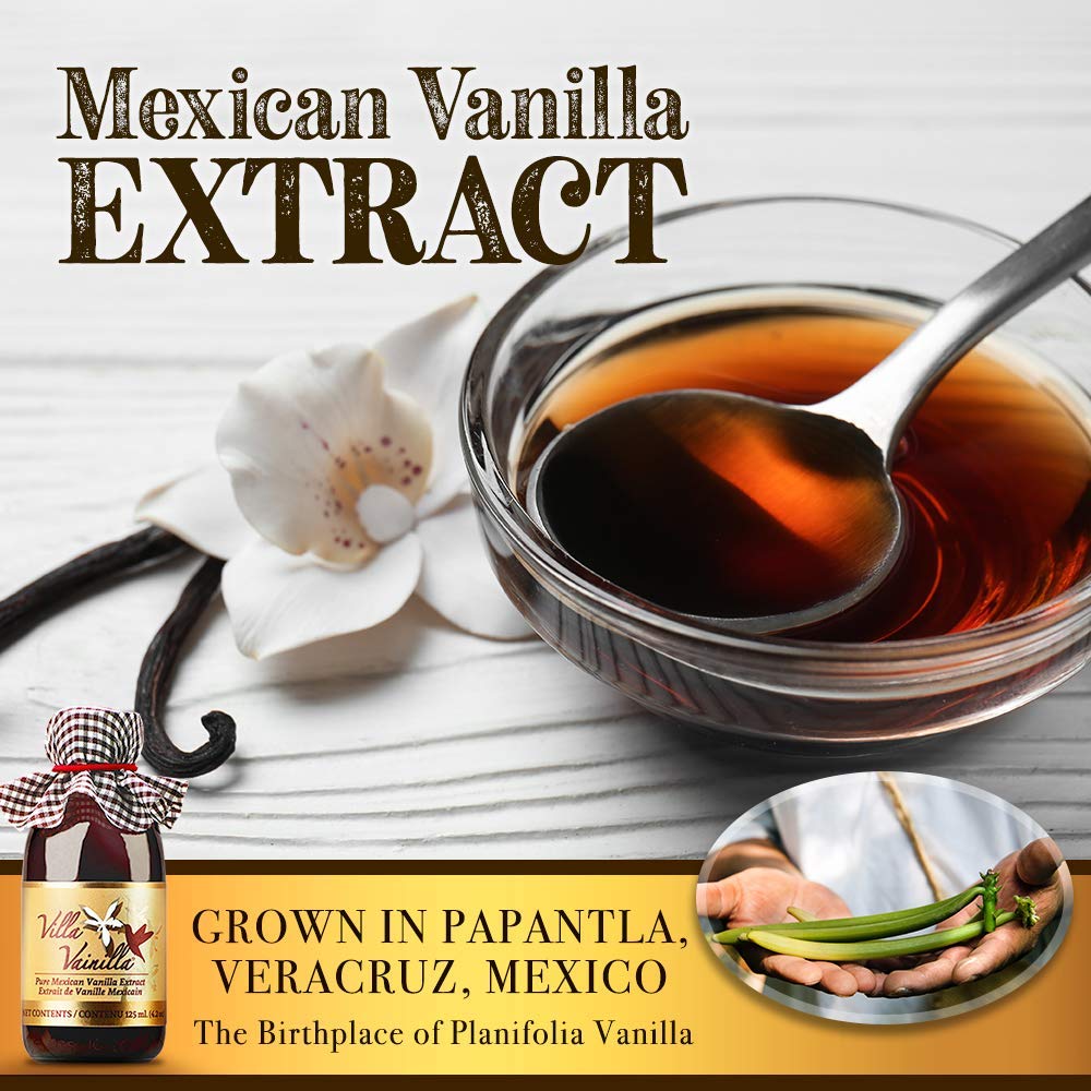 Villa Vainilla Pure Vanilla Extract - From Mexico (128 Fl Oz/1.0 Gl (Pure Vanilla Extract)
