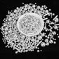 Silver Pearl Rods Sprinkles, Twisweet Edible Sugar Sprinkles for Cake Decorating Mix Size Candy Pearls for Baking Cake Topper Ic