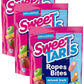 SweeTARTS Rope Bites Candy, Mixed Fruit, 8 Ounce Resealable Bag (Pack of 3)