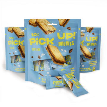 Bahlsen Pick Up! Minis Creme (3 Bags  3X10 Individual Cookies  30 Total) - Crispy Cookies With Chocolate And Milk Creme Filling - Kosher (0.37 Oz Single Servings Individually Wrapped)