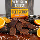 Wicked Cutz Teriyaki Beef Jerky, 24g Protein, Tender & Easy to Chew, 2.75 Ounce (Pack of 2)