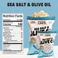 Little Lads Healthy Popcorn (Sea Salt & Olive Oil) - Vegan, Gluten-Free, Non-Gmo Mediterranean Style Popcorn With Fresh Sea Salt