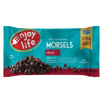Enjoy Life Dark Chocolate Morsels, 9 Ounce (Pack Of 12)