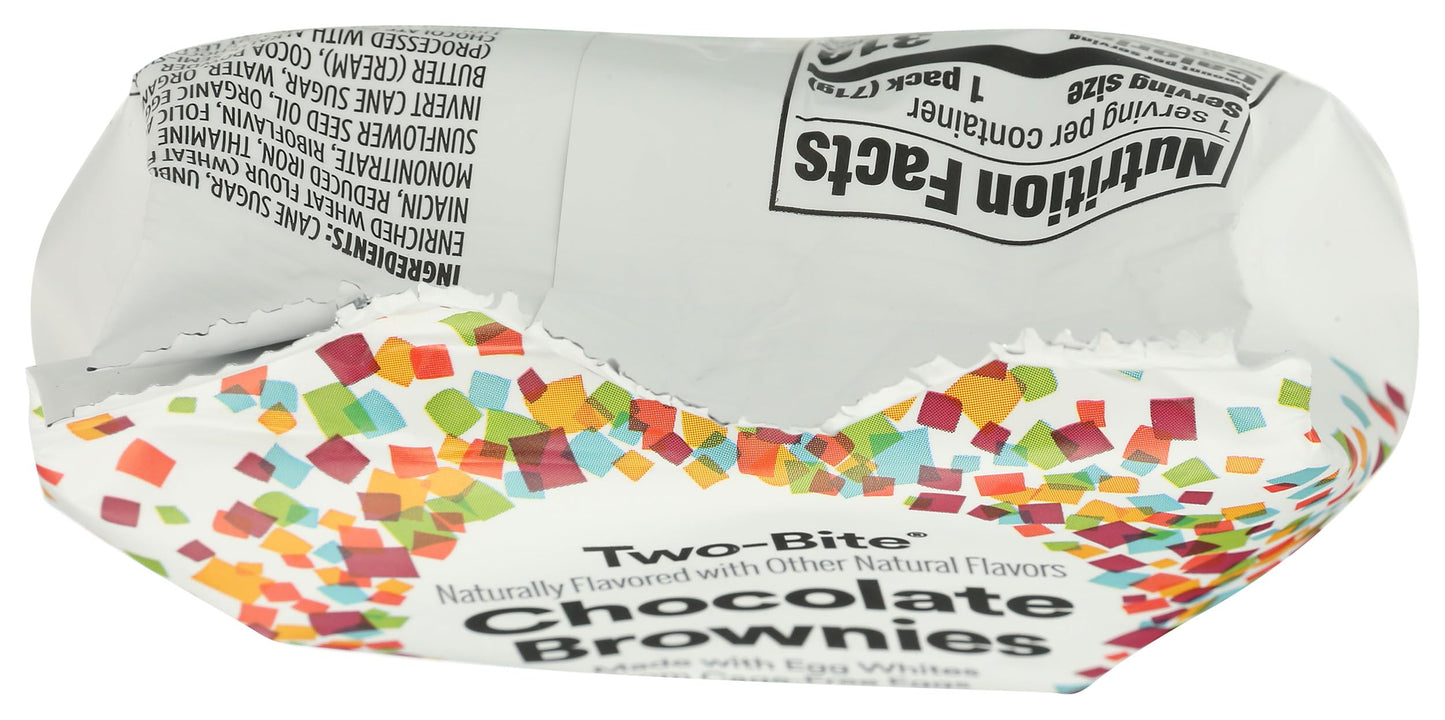 365 Everyday Value, Two-bite Chocolate Brownies - Snack Pack, 2.5 OZ (Frozen)