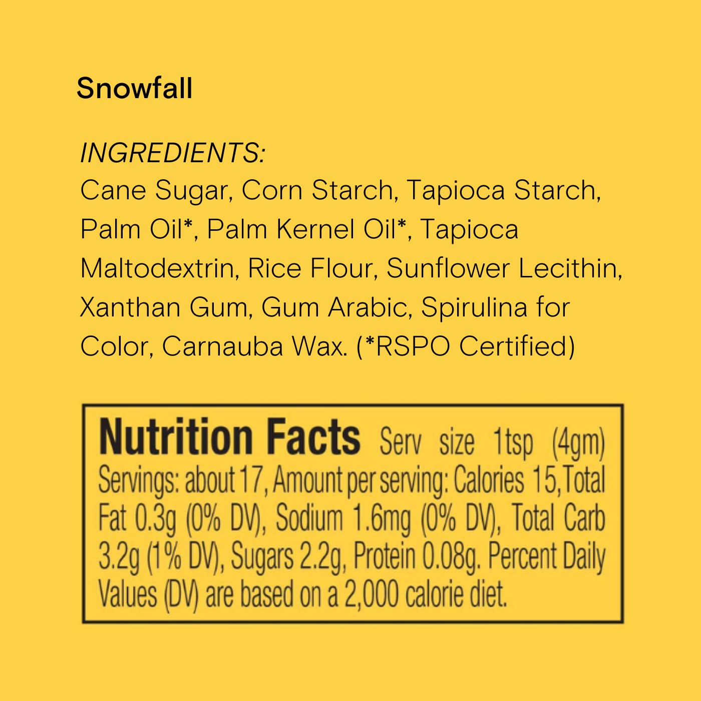 Snowfall Natural Winter Snowflake Sprinkles by Supernatural, Blue & White, No Artificial Dyes, Soy Free, Gluten Free, Vegan, 3oz