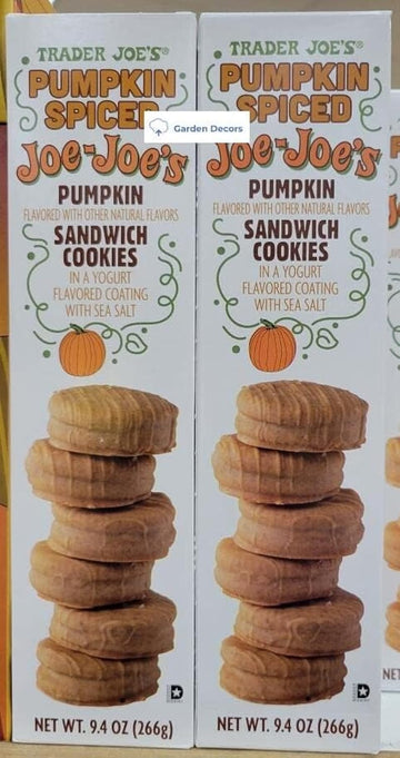 Trader Joe'S Pumpkin Spiced Joe-Joe'S Pumpkin Sandwich Cookies 9.4Oz 266G (Two Boxes)