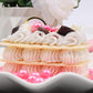 Pink Sprinkles For Cake Decorating, 120G/4.23Oz Edible Hot Pink Pearl Sprinkles Mix, Sugar Candy Pearls For Baking, Cookie Decor