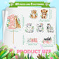 Weecent 48 Pcs Wild One Cupcake Toppers One Cake Topper 1St Birthday Girl Wild One Birthday Decorations Girl Jungle Safari Theme