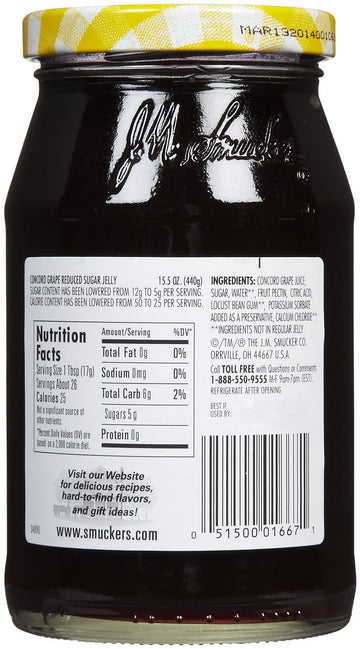 Smucker's Low Sugar Concord Grape Jelly - 15.5 oz