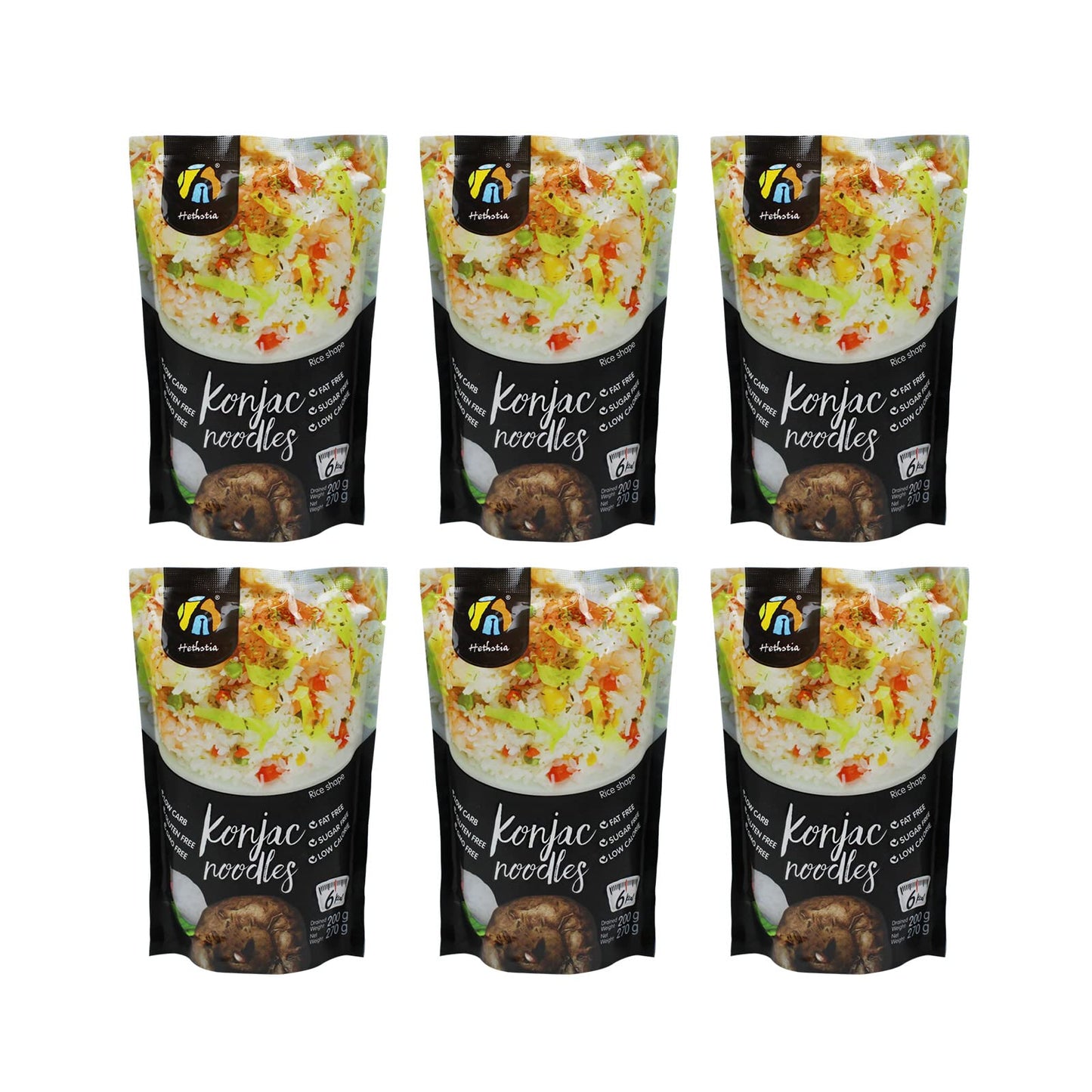 Hethstia Miracle Rice - Konjac Rice Substitute For Low Carb, Keto-Friendly Diet, 57.14 Oz Premium Low Calorie Instant Shirataki