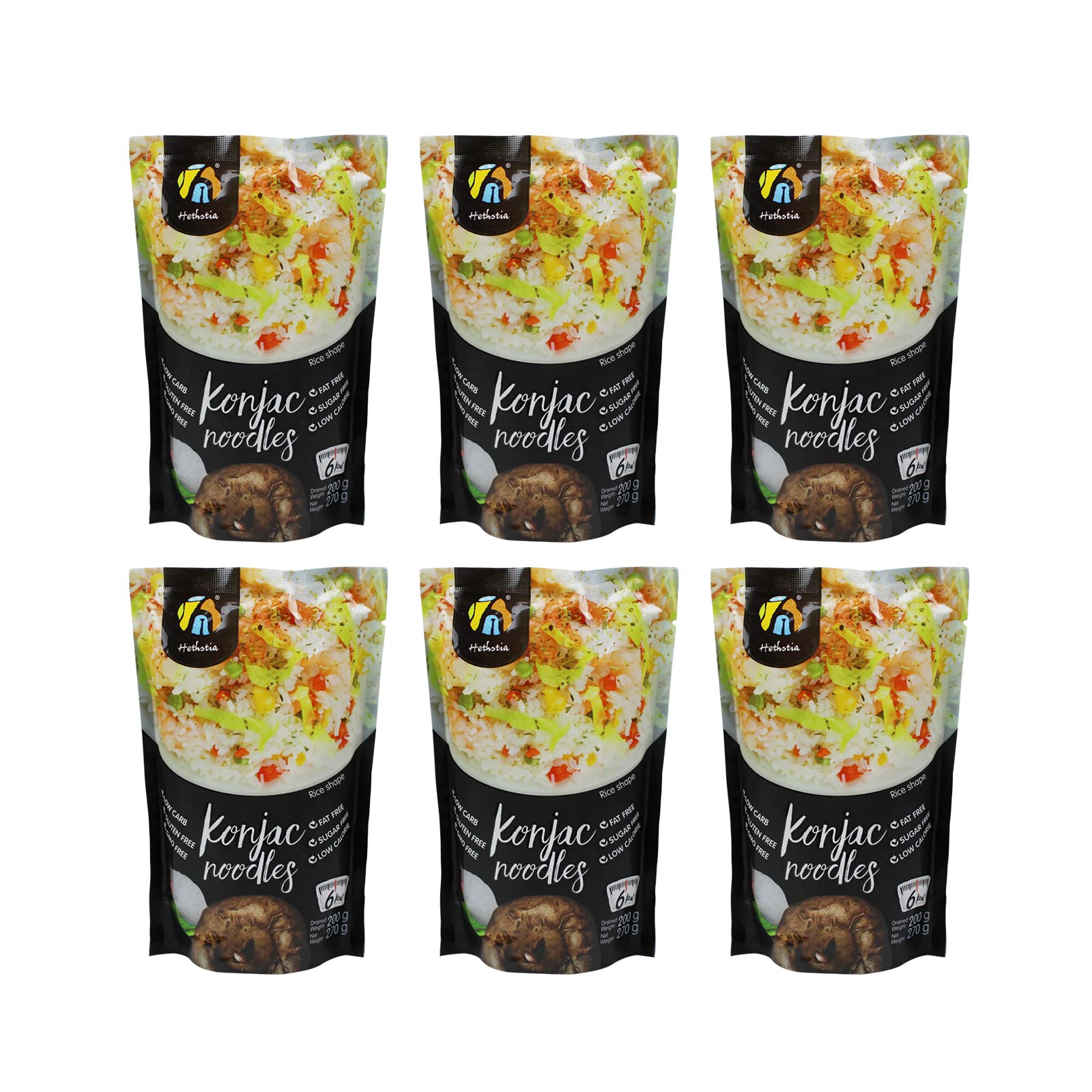 Hethstia Miracle Rice - Konjac Rice Substitute For Low Carb, Keto-Friendly Diet, 57.14 Oz Premium Low Calorie Instant Shirataki