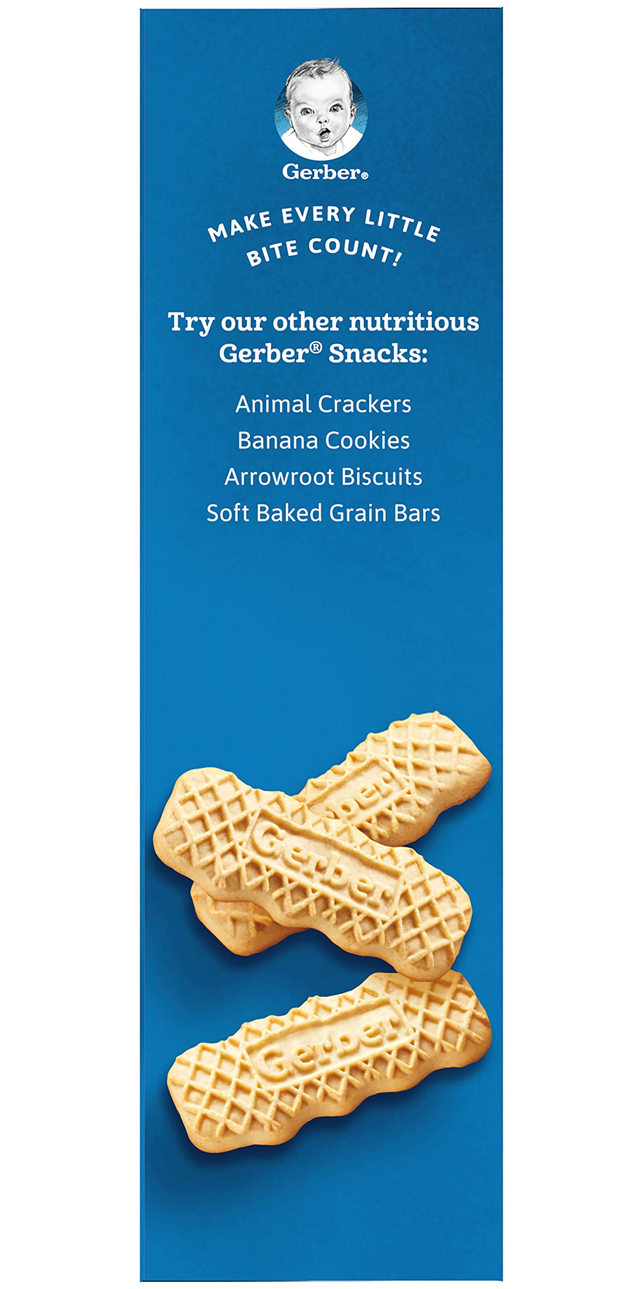 Gerber Lil Biscuits, Baked With Whole Grains, Non-Gmo & No High Fructose Corn Syrup, Made For Toddlers, 4.44 Oz Box (Pack Of 5 Boxes)