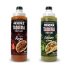 Herdez Taqueria Street Sauce Variety Pack - Original Cilantro Lime & Original Roja, 9.3 oz Each - Authentic Mexican Taco Sauce