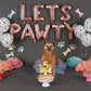 1 Pcs 5Th Birthday Cake Topper With Gold Glitter Dog Paw Five Years Old Birthday Puppy Dog Bone Cake Pick Decorations For Let'S