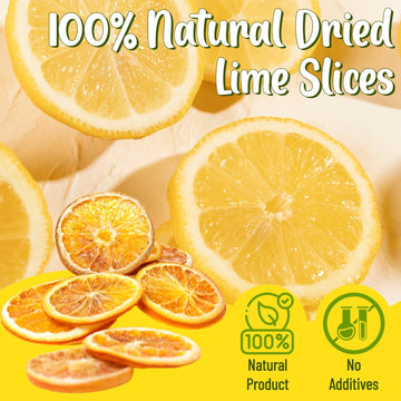 Fangkic Dried Lemon Slices, 100% Natural, Additive-Free, 4oz (113g) for Baking, Cocktails, Potpourri, Crafts