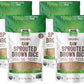Now Foods, Organic Sprouted Brown Rice, Raw, Gluten-Free And Whole Grain, 16-Ounce (Packaging May Vary) (Pack Of 4)
