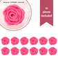 Confect Hot Pink Edible Roses - 12 Pack For Cake & Cupcake Decorating - Vegan, Gluten-Free Floral Toppers For Desserts, Nut-Free