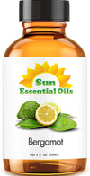 Sun Essential Oils 2Oz - Bergamot Essential Oil - 2 Fluid Ounces