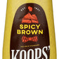 Koops' Spicy Brown Mustard - Spicy Mustard, Gluten-Free, Kosher, Made in USA, From Quality Mustard Seeds, Delicious and Bold Fla