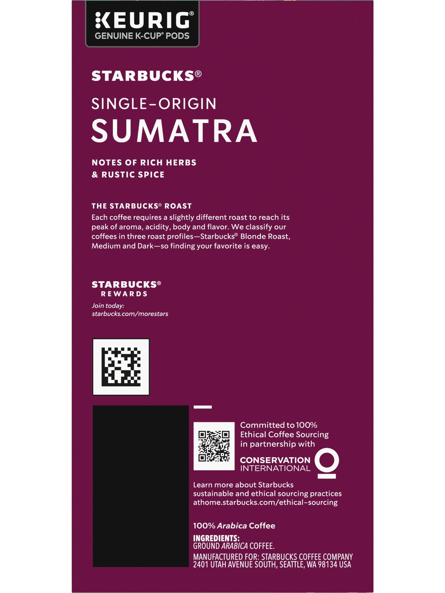 Sbk12434953 - Starbucks Sumatra K-Cup