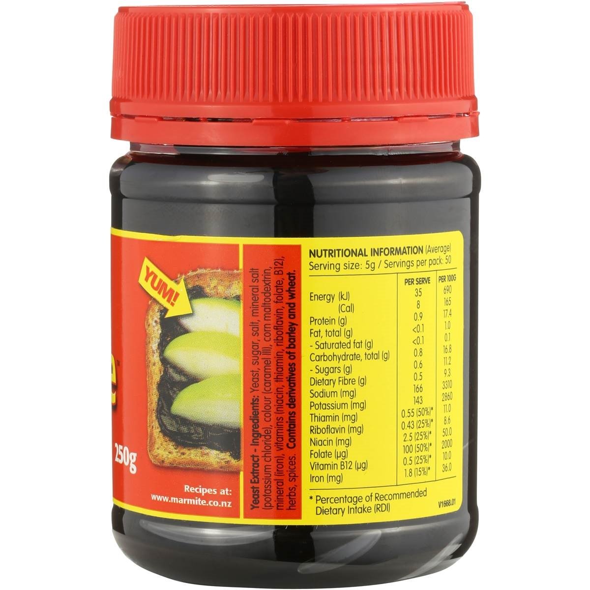 New Zealand - Sanitarium Marmite Spread 250G.