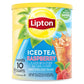 Lipton, Sweetened Instant Tea, Wild Raspberry, 23.6Oz Canister (Pack Of 2)