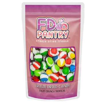 Freeze Dried Fruit Crunch Candy (Mash-Up, 4 Oz) Wildberry + Tropical Mash Up Treat Gift Bag