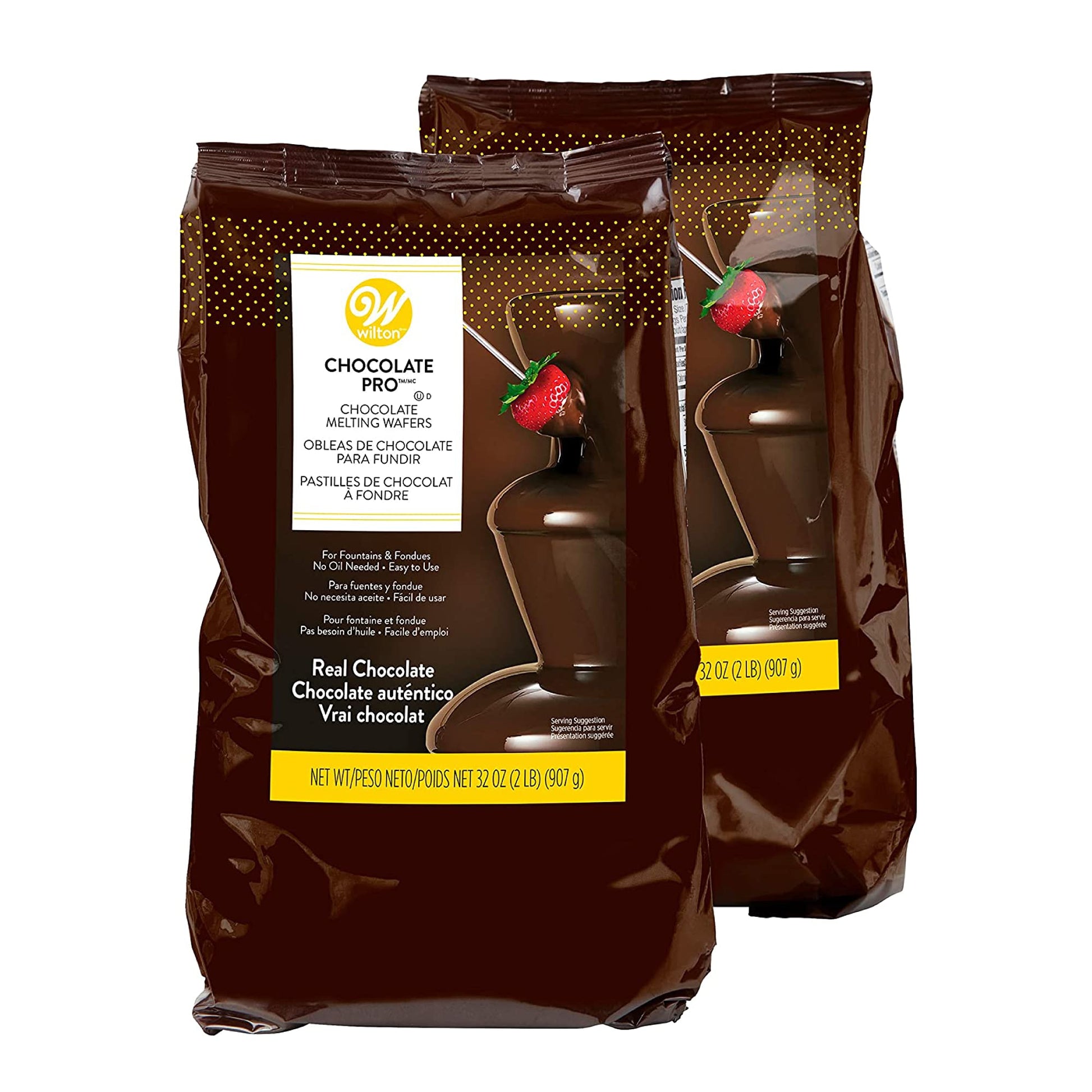 Wilton Chocolate Pro Chocolate Melting Wafers - Fill Your Chocolate Fondue Fountain With The Quick Melting Chocolate Wafers For