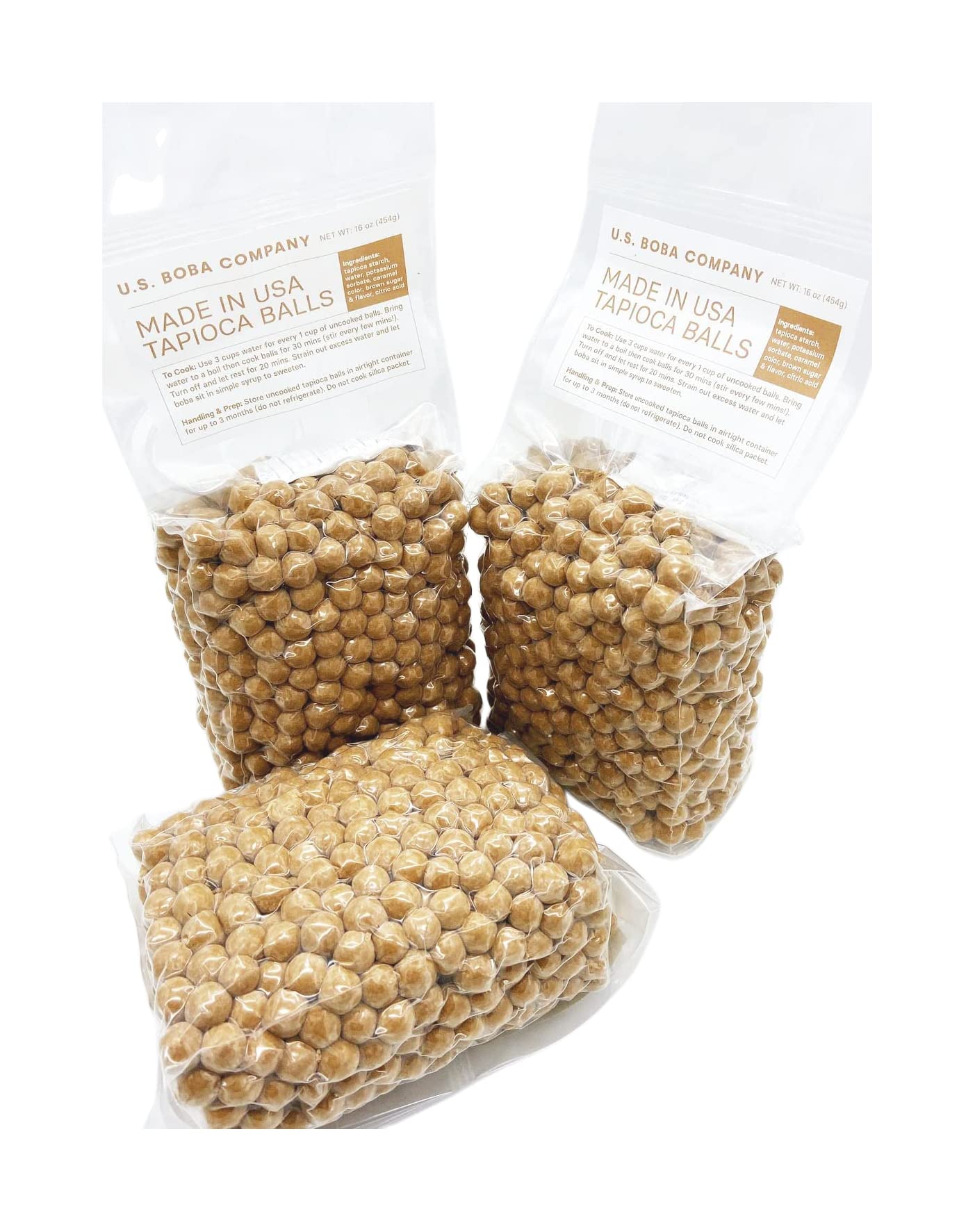 Fanale Tapioca Pearls for Bubble Tea, 6lb (1lb x 6), Made in USA, Perfect for Milk Tea, Coffee, Shaved Ice Toppings