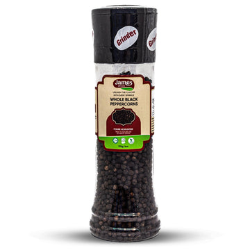 James Spices Inc. Black Pepper (Black peppercorn with grinder)