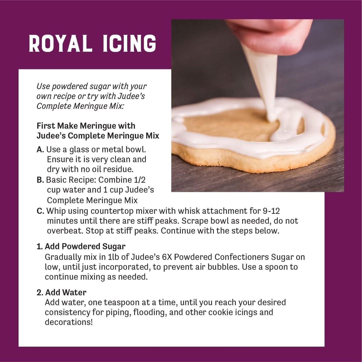 Judees 6X Powdered Confectioners Sugar 11.25 oz - 100% Non-GMO, Gluten-Free, and Nut-Free - 6X Size Perfect for Icings, Frosting