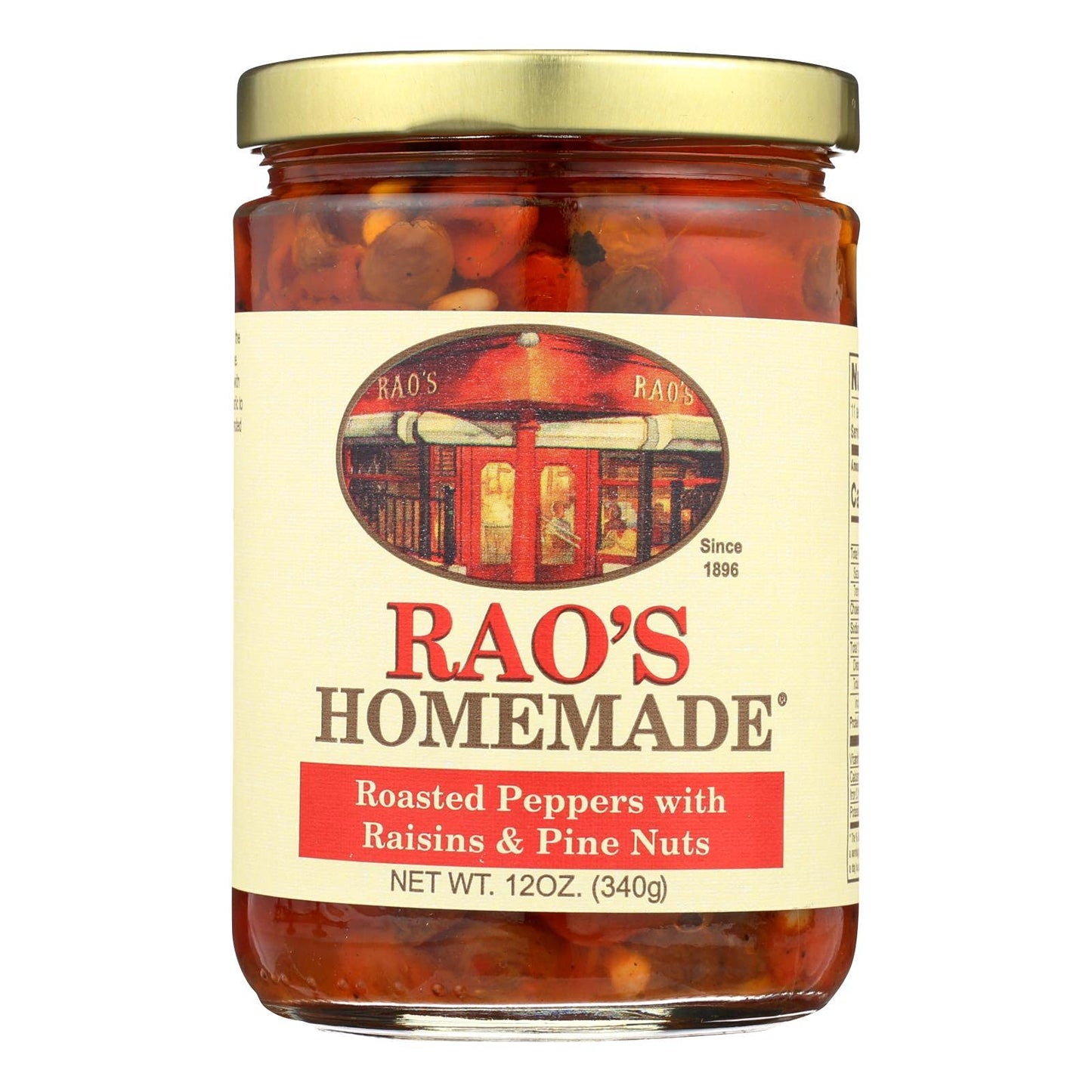 Raos Specialty Food Peppers Roasted Pack Of 12 Size - 12 Oz Quantity - 1 Case12