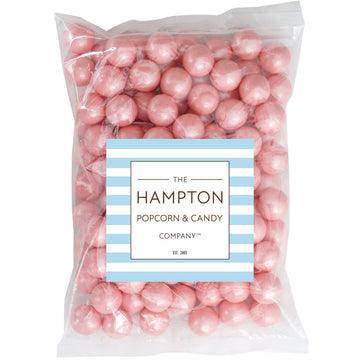Pink Shimmer Gumballs 1 Inch Gumballs, 2 Pound Bulk Pink Candy (Approx. 110 Pieces), Pink Candy, Gumballs 1 Inch Pink Shimmer, T
