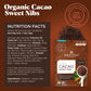 Navitas Organics Cacao Sweet Nibs, 4oz. Bag, 28 Servings - Organic, Non-GMO, Gluten-Free