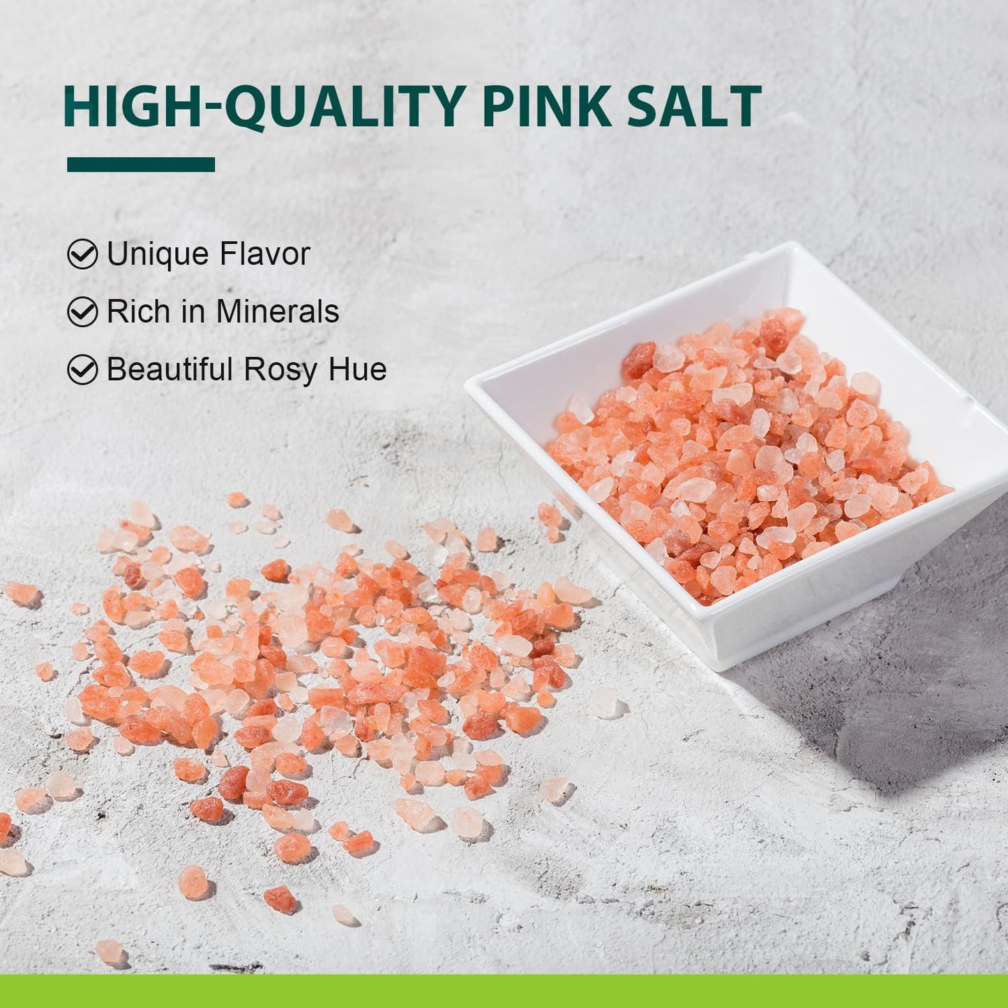 Soeos Himalayan Pink Salt Coarse Grain, 80oz (5lb) Non-GMO Kosher Sea Salt for Grinder Refill