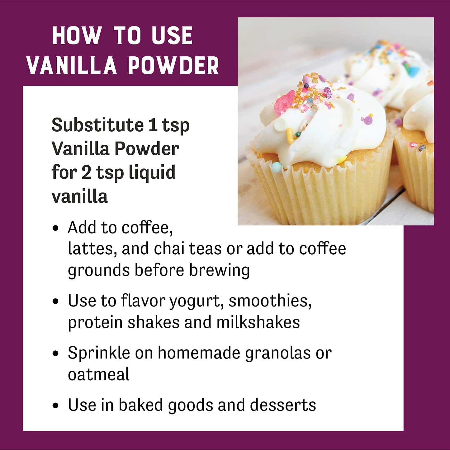Judee's Premium Vanilla Powder 5 lb - Non-GMO and Made in the USA - Gluten-Free and Nut-Free - Add Extra Vanilla Flavor to Baked