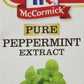 McCormick Pure Peppermint Extract, 1 Fl Oz, No Artificial Colors, Model 069302