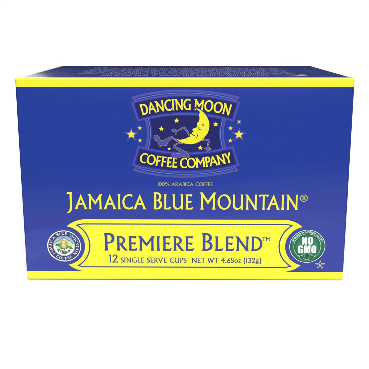 Dancing Moon Coffee Jamaica Blue Mountain® Coffee Pods, Medium Roast, 12 Count for Keurig KCup Brewers