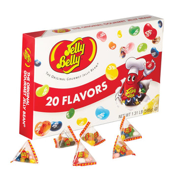 Jelly Belly Jumbo 1.31 Pound Box Of Assorted Jelly Beans - 20 Assorted Flavors - Small Individual Bags - Official, Genuine, Stra