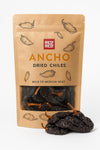RICO RICO Dried Ancho Chile Peppers 8 oz - Premium Ancho Chiles Secos for Authentic Mexican Recipes - Mild to Medium Heat, Resea