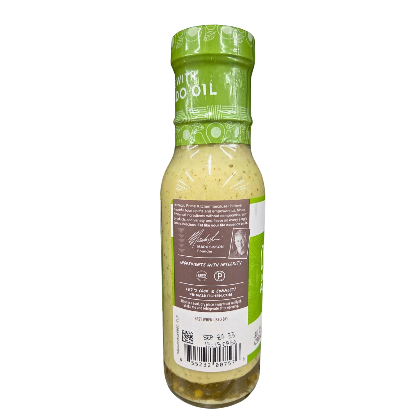 Cilantro Lime Dressing And Marinade With Avocado Oil, 8 Fl Oz, Pack Of 2 With Free Dish Scrubber By Rh940