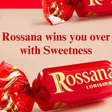 Rossana Hard Candy - Italian Candy Individually Wrapped - Hard Filled Candy (1 Pound Bag) Rossana Filled Candy