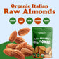Food To Live - Organic Italian Raw Almonds, 1 Pound Non-Gmo, Whole, No Shell, Unpasteurized, Unsalted, Vegan, Kosher, Keto-Friendly