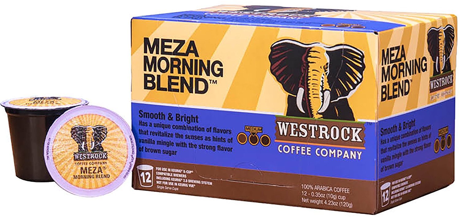 Westrock Coffee Company, Meza Morning Blend, Single Serve Coffee Cup, Medium Roast (12)