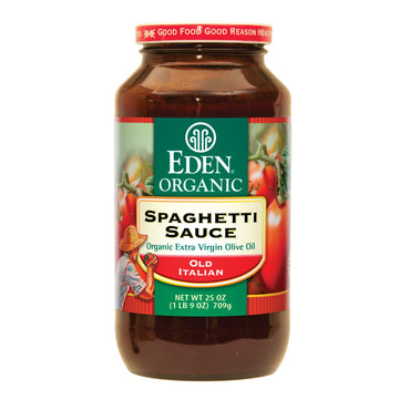 Eden Sauce, Spaghetti, 25 Ounce (Pack Of 12)