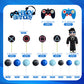 Video Game Cake Toppers Gamer Cake Decoration Game Controller Blue Black Ball Cake Toppers For Game Theme Party Man Boy Birthday