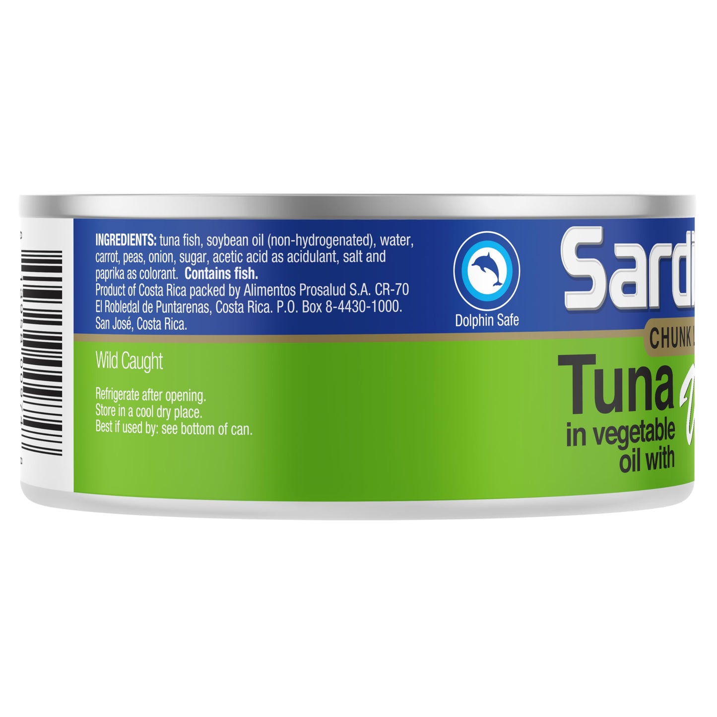 Sardimar Chunk Light Tuna with Vegetables - Pack of 6, 4.94 Ounces Each
