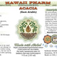 Hawaii Pharm Organic Acacia Gum Arabic Glycerite Herbal dietary product 2 Fl Oz Glass